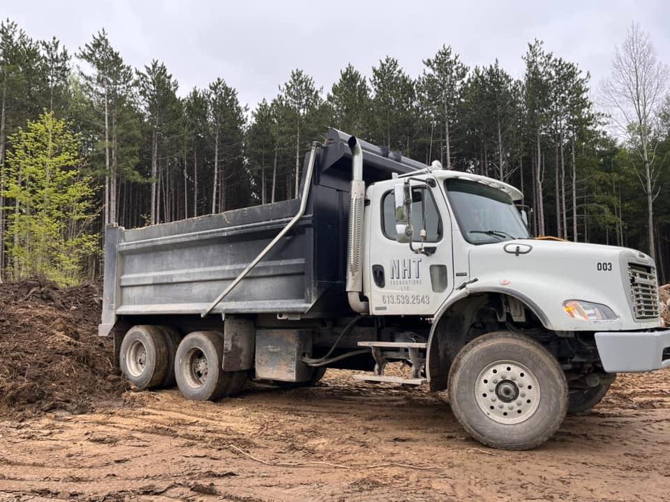 NHT dump truck on site